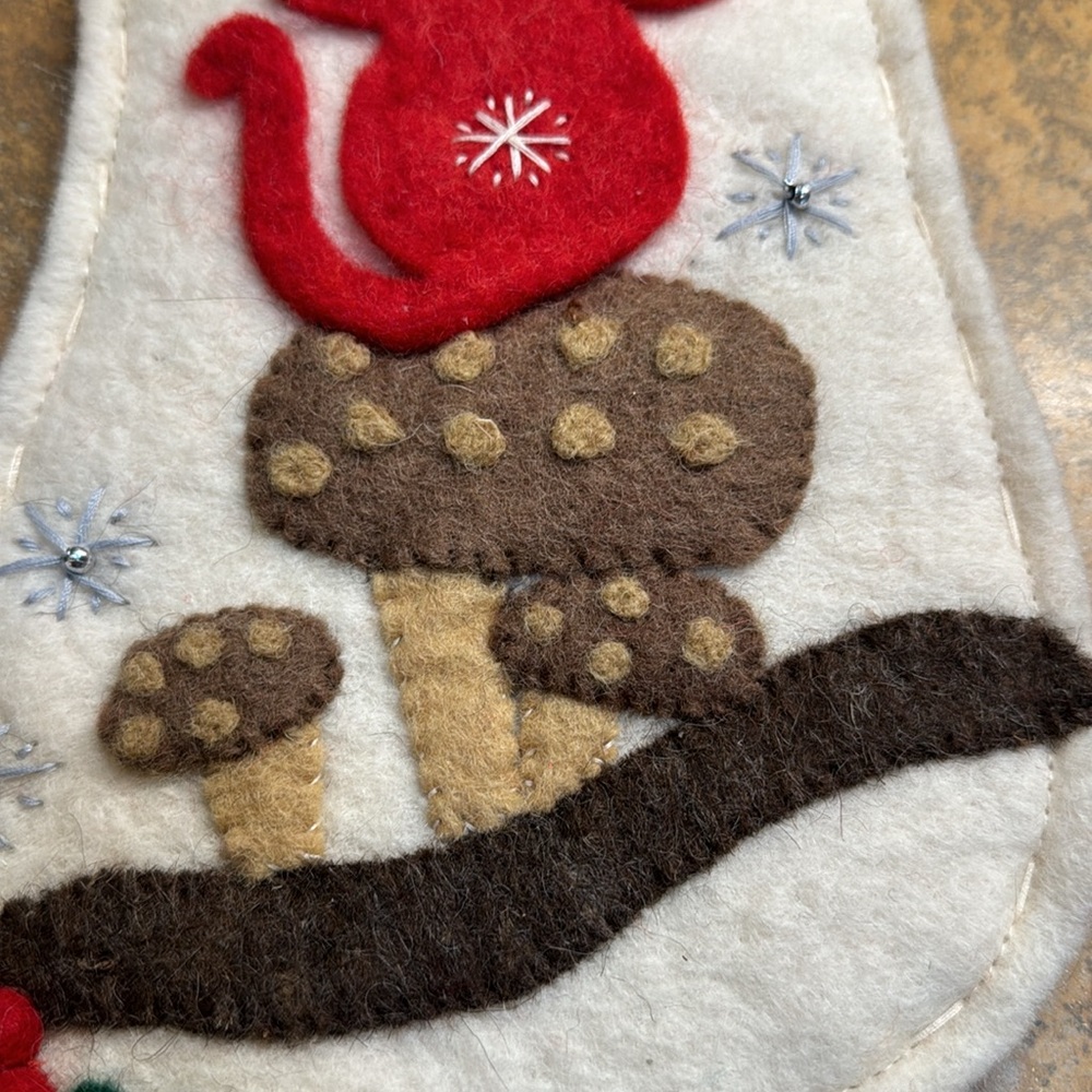 Felted Christmas stockings set of two - Picture 5 of 10